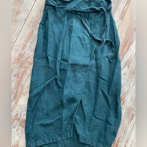 Paloma Wool linen wrap skirt